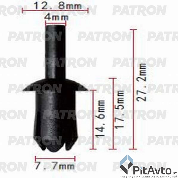 PATRON P37-0946 Клипса пластмассовая