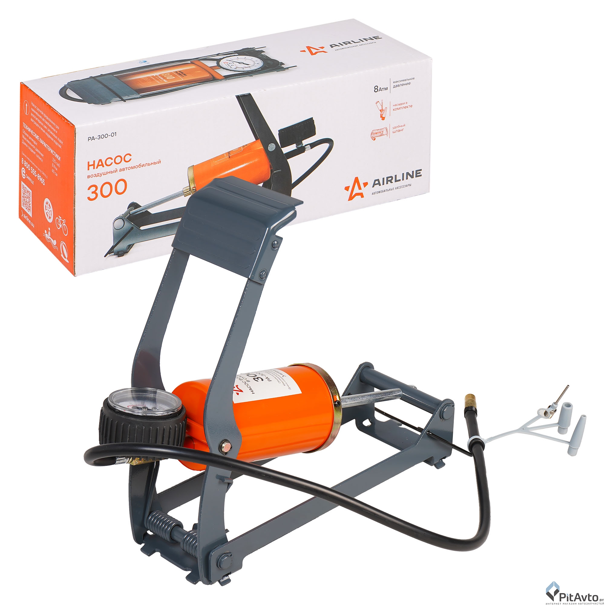 Насос ножной механический AIRLINE PA30001