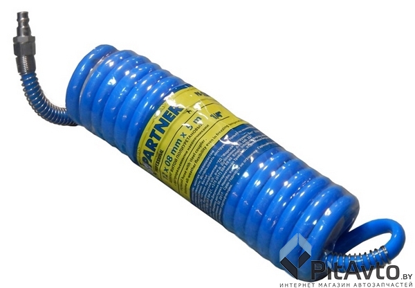 PARTNER PA-1208-20M Шланг воздушный витой 8 мм х 12 мм х 20 м