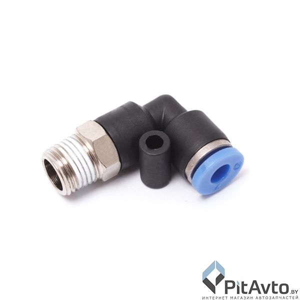 Фитинг для пластиковых трубок угловой PARTNER SPL04-02 1/4(M) х 4 мм