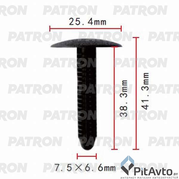 PATRON P37-0099 Клипса пластмассовая