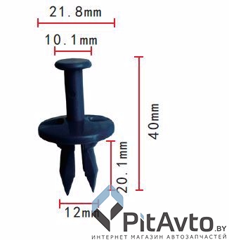 PATRON P37-0126 Клипса пластмассовая