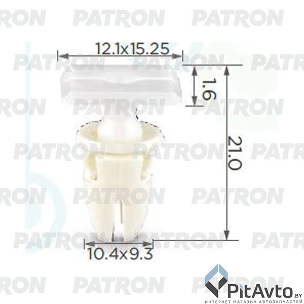 PATRON P37-0284A Зажим пластиковый