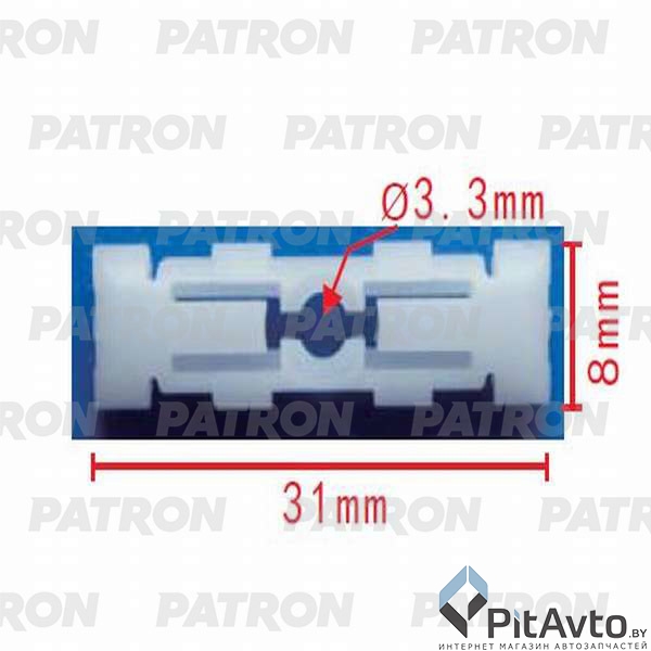 PATRON P37-0288A Зажим пластиковый