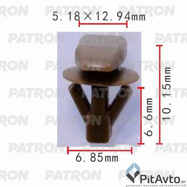 PATRON P37-0330 Зажим пластиковый