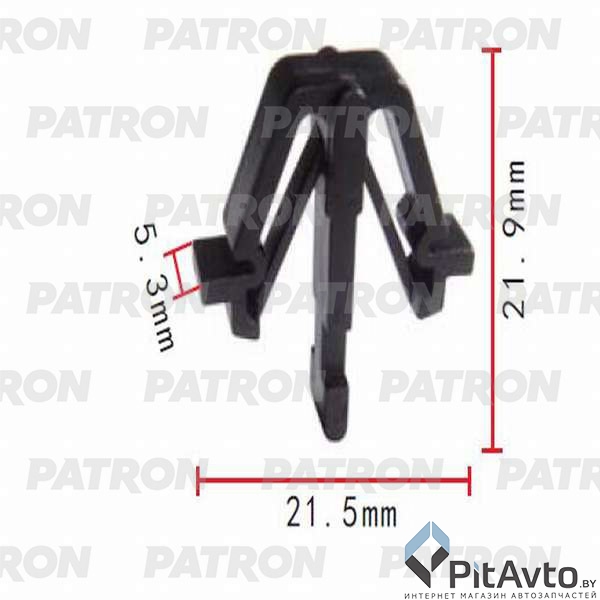 PATRON P37-0352 Клипса пластмассовая