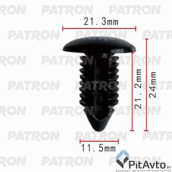 PATRON P37-0430 Клипса пластмассовая