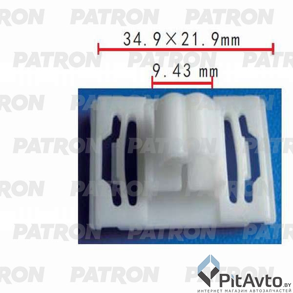 PATRON P37-0459 Клипса пластмассовая