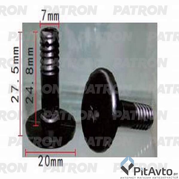 PATRON P37-0609 Клипса пластмассовая