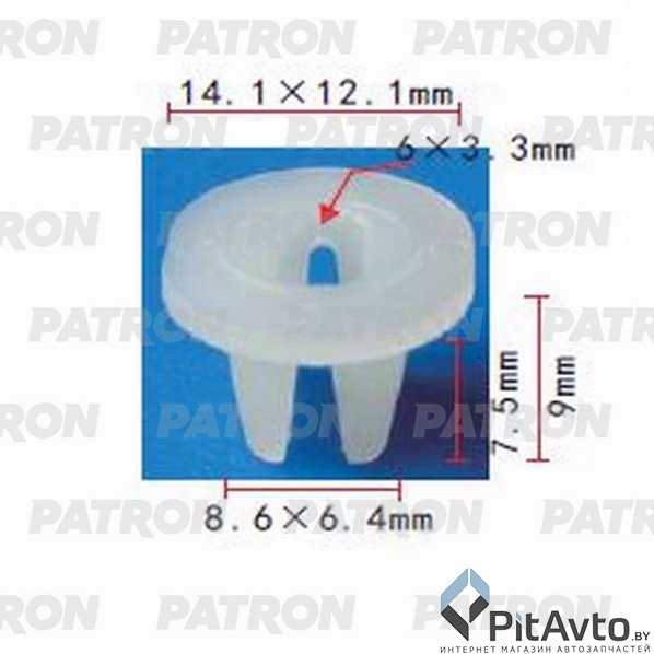 PATRON P37-0639 Фиксатор пластиковый