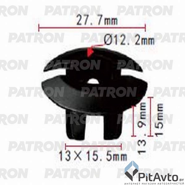 PATRON P37-0656 Фиксатор пластиковый
