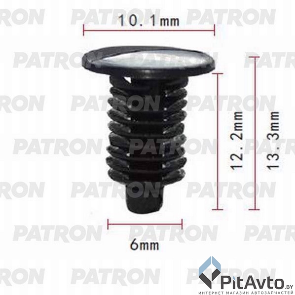 PATRON P37-0700 Клипса пластмассовая