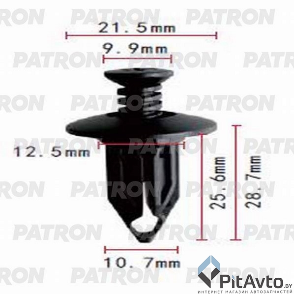 PATRON P37-0759 Клипса пластмассовая