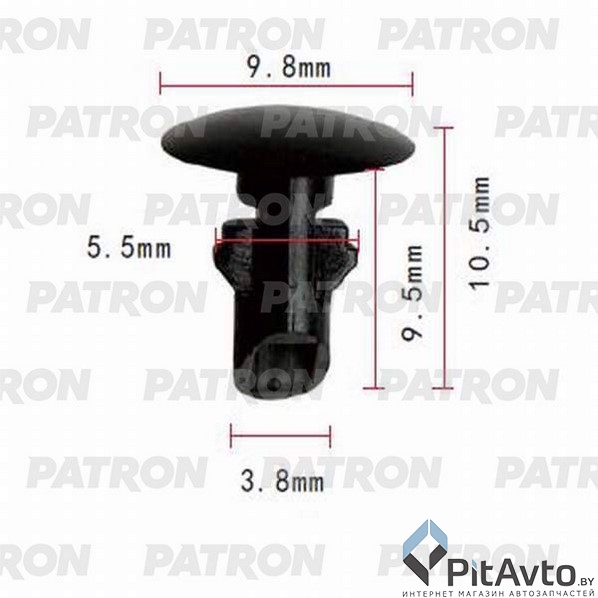 PATRON P37-0767 Клипса пластмассовая