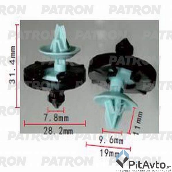 PATRON P37-0914 Клипса пластмассовая