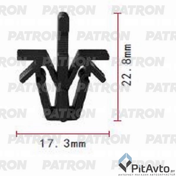 PATRON P37-0981 Клипса пластмассовая