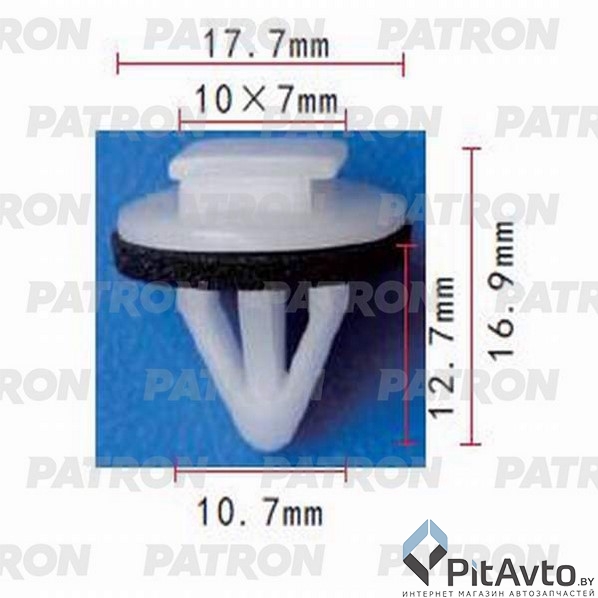 PATRON P37-1137 Клипса пластмассовая