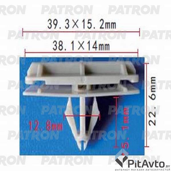PATRON P37-1138 Клипса пластмассовая