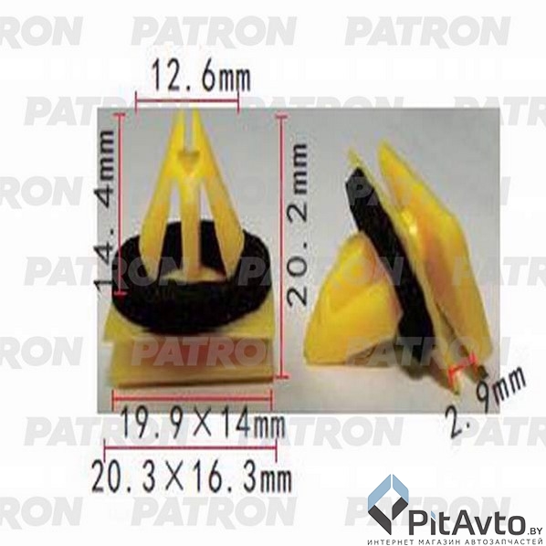 PATRON P37-1148 Клипса пластмассовая