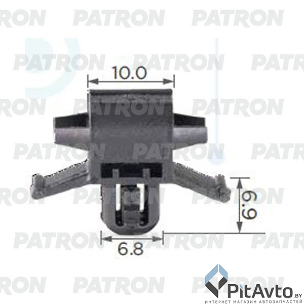 PATRON P37-1680 Клипса пластмассовая