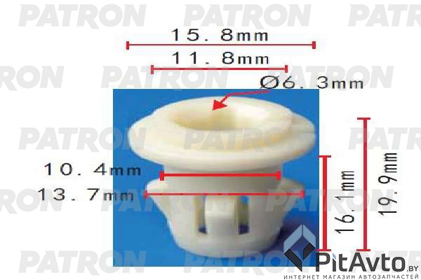 PATRON P37-1746 Клипса пластмассовая