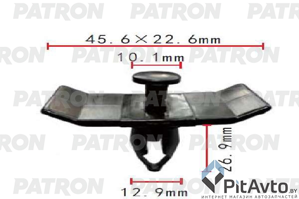 PATRON P37-1748 Клипса пластмассовая