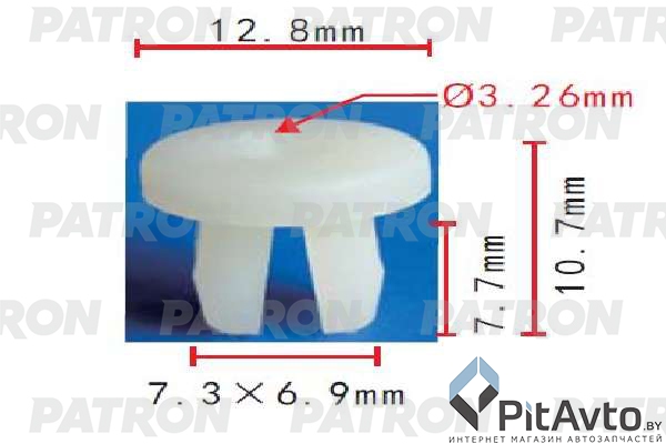 PATRON P37-1770 Клипса пластмассовая
