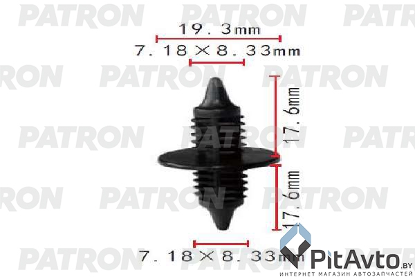 PATRON P37-1782 Клипса пластмассовая