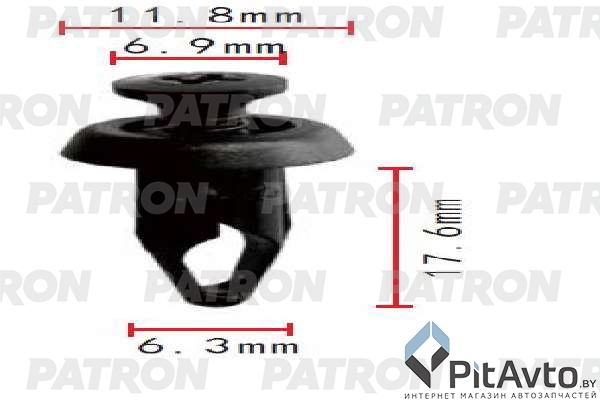 PATRON P37-1791 Клипса пластмассовая