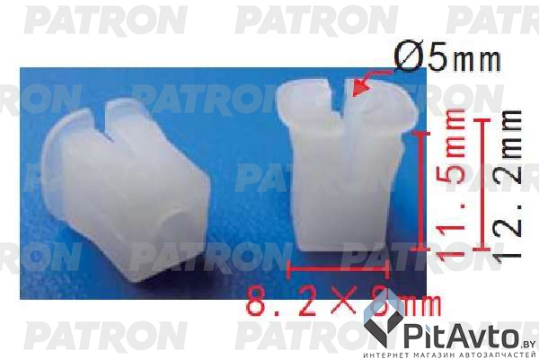 PATRON P37-1836 Клипса пластмассовая