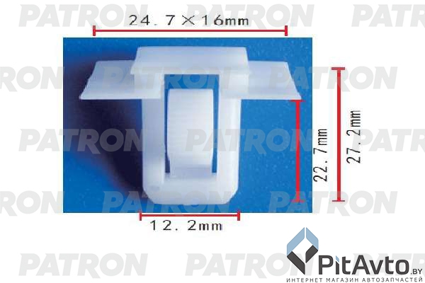 PATRON P37-1859 Клипса пластмассовая