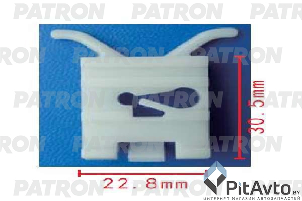 PATRON P37-1967 Клипса пластмассовая