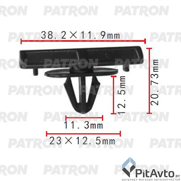 PATRON P37-2025 Клипса пластмассовая