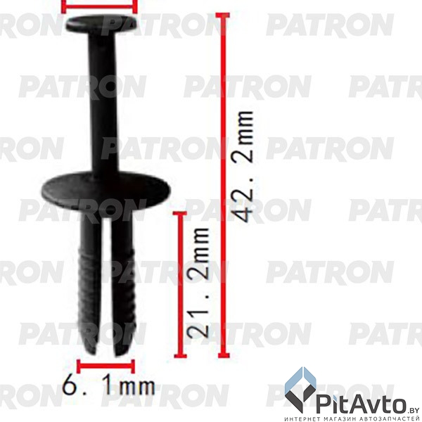PATRON P37-2026 Клипса пластмассовая