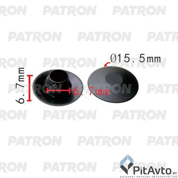 PATRON P37-2303 Клипса пластмассовая