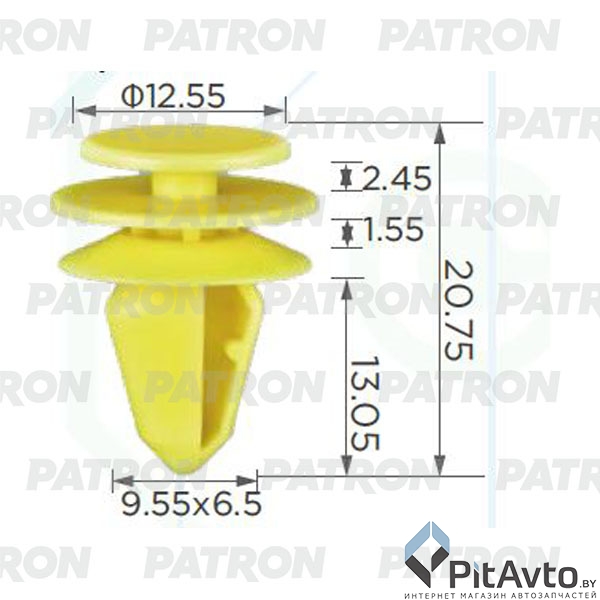 PATRON P37-2385 Клипса пластмассовая
