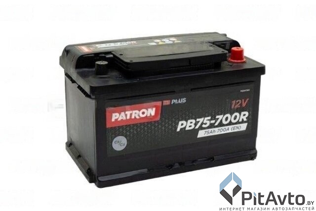 Аккумулятор PATRON EFB 75AH 700A R+