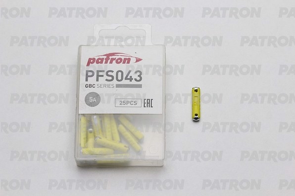 Предохранитель PATRON 5A 25шт / PFS043