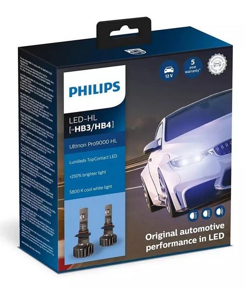 Комплект ламп PHILIPS HB3 HB4 LED +250% (11005U90CWX2)