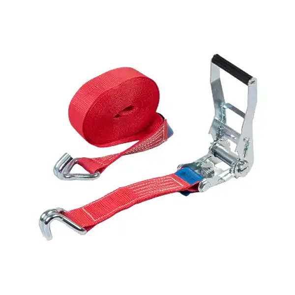 Ремень крепления грузов с храповиком и крюками BRIX 4м 1т