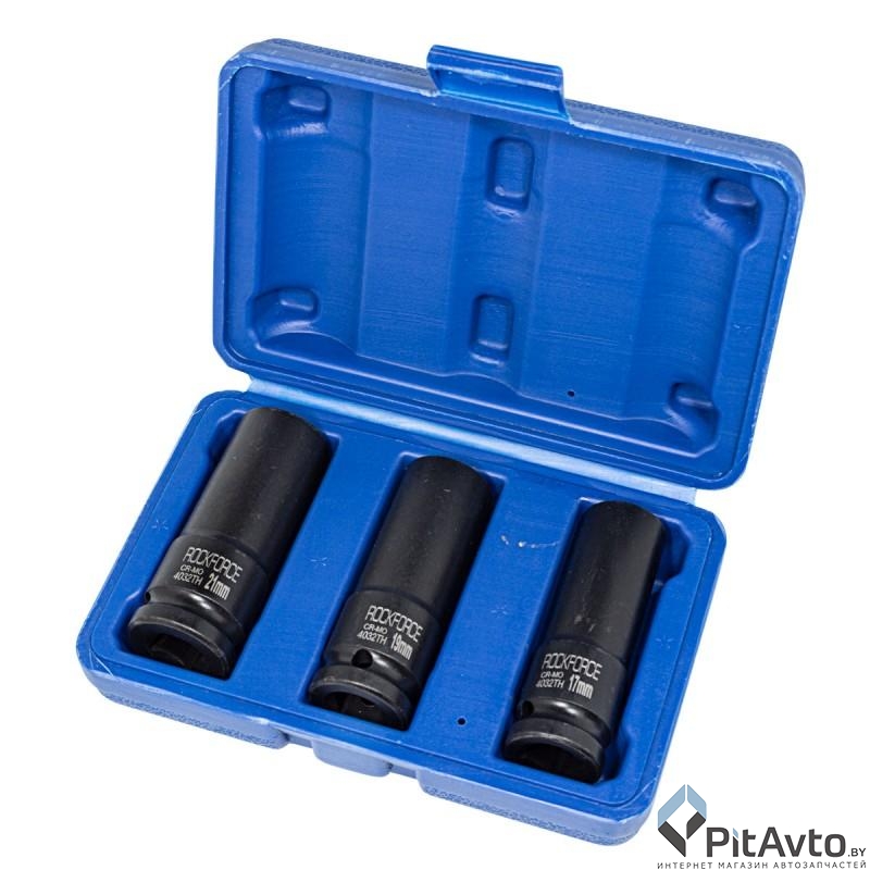 Набор головок ударных тонкостенных ROCK FORCE 1/2