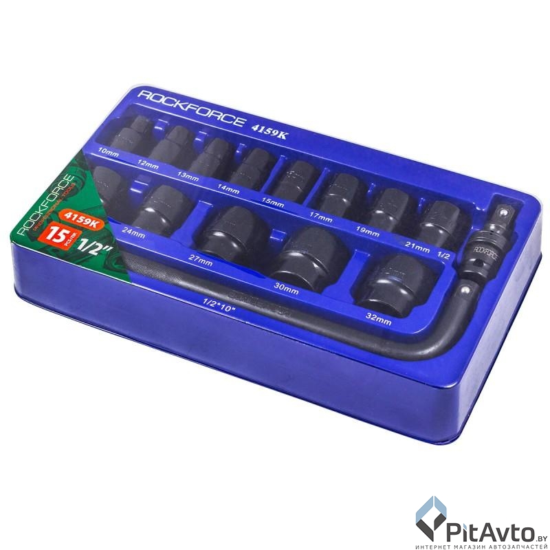 Изображение Набор головок ударных ROCK FORCE RF-4159K 1/2 Набор головок ударных ROCK FORCE RF-4159K 1/2