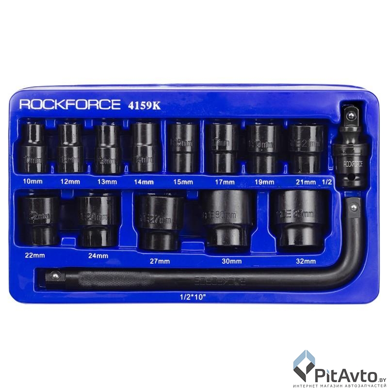 Изображение Набор головок ударных ROCK FORCE RF-4159K 1/2 Набор головок ударных ROCK FORCE RF-4159K 1/2