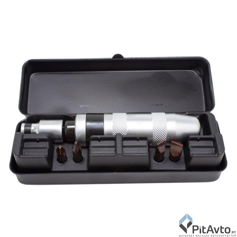 Отвертка ударная с набором бит ROCK FORCE RF-5064 (6пр)