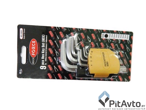 ROCK FORCE RF-5093 Набор ключей Г-образных