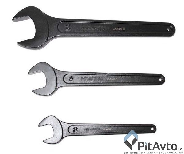 ROCK FORCE RF-89438 Ключ рожковый ударный, односторонний, удлиненный, 38 мм, 315 мм