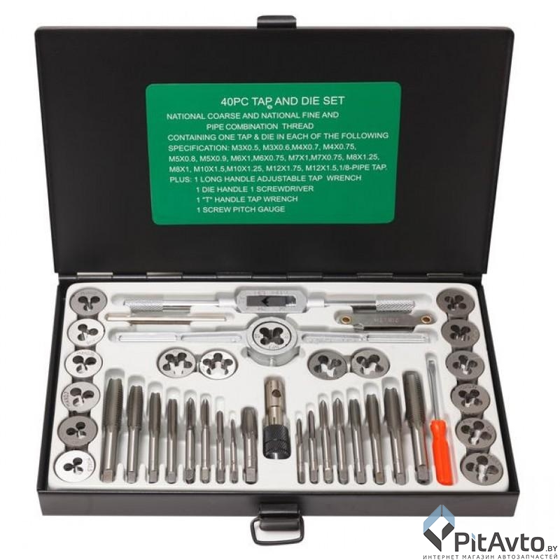 Набор метчиков и плашек ROCK FORCE RF-M040-1 (40пр)