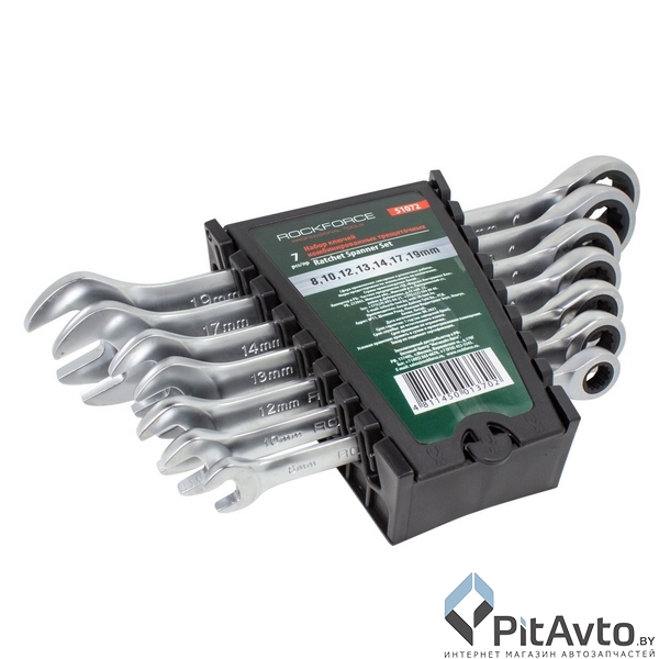 Набор ключей комбинированных ROCK FORCE / RF51072