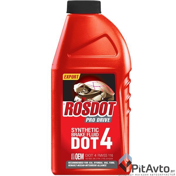 Жидкость тормозная ROSDOT 4 PRO DRIVE 0,910kg (850 мл)