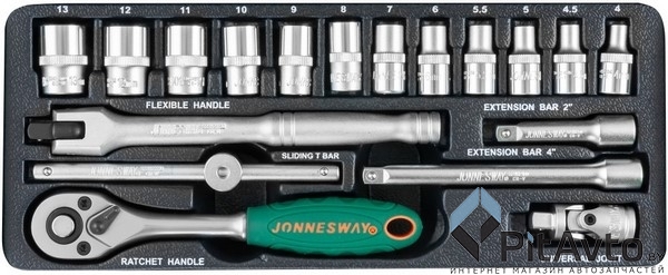 Набор инструментов JONNESWAY S04H2118S (18пр)